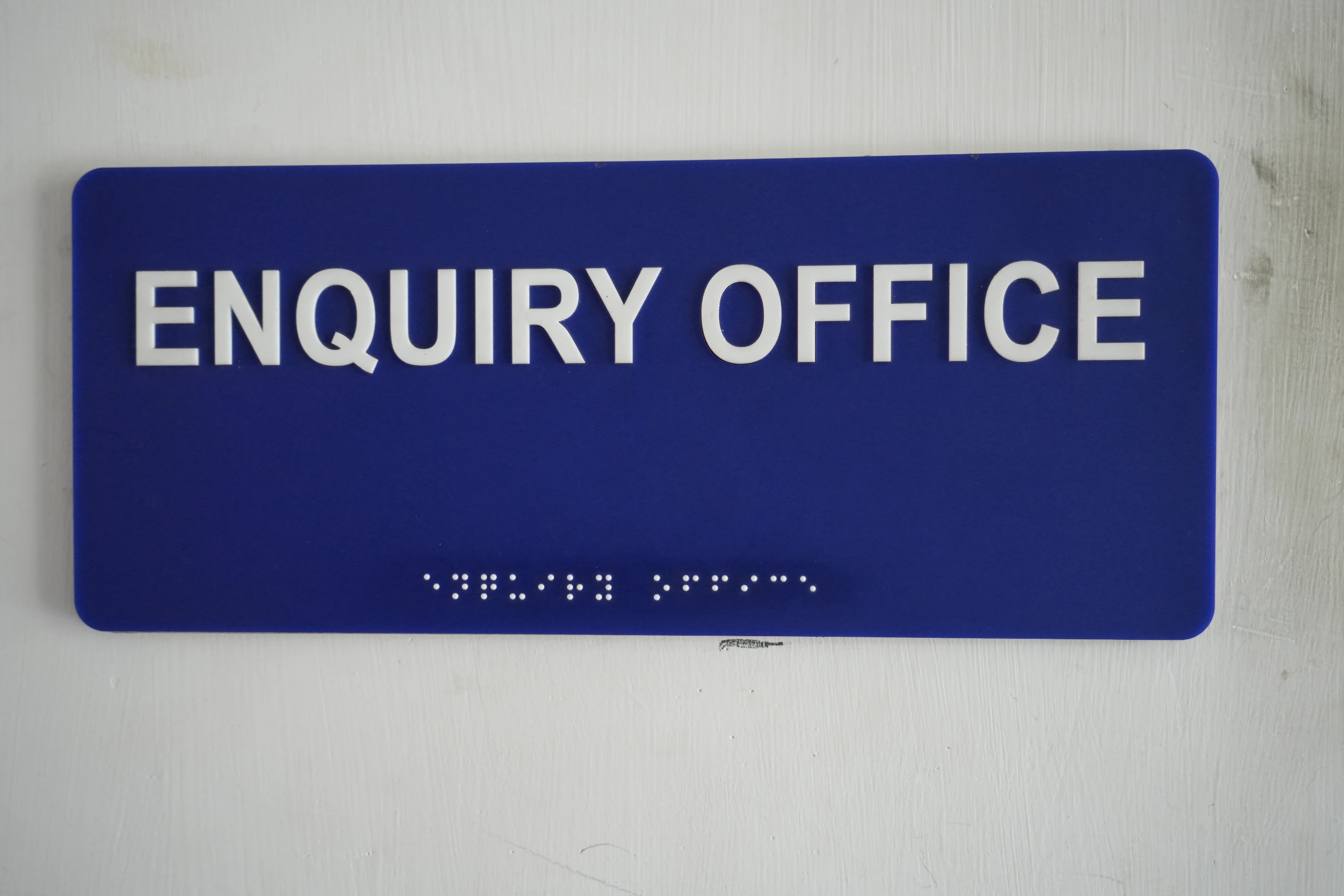 Braille & directional signage